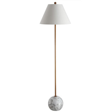 Miami 63.5" Minimalist Resin/Metal LED Floor Lampite - JONATHAN Y